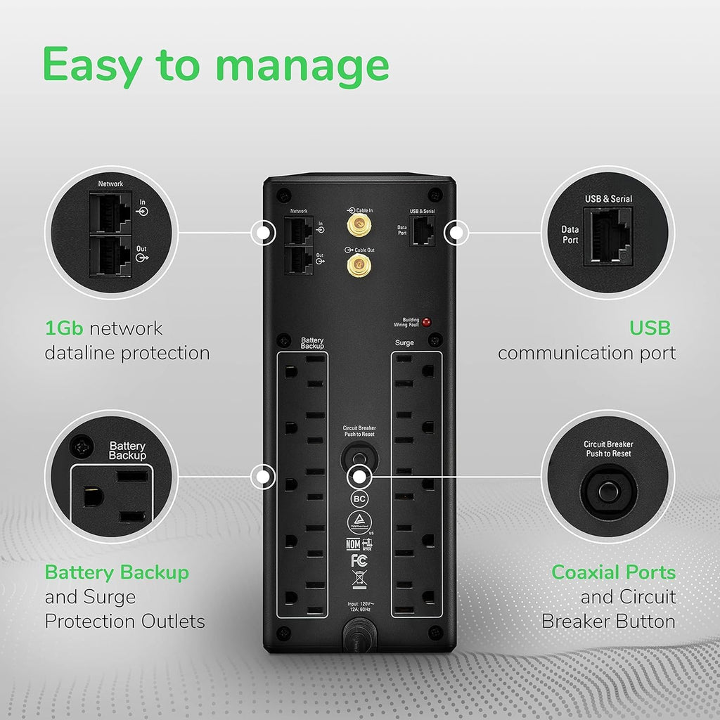 UPS Battery Backup & Surge Protector L32203