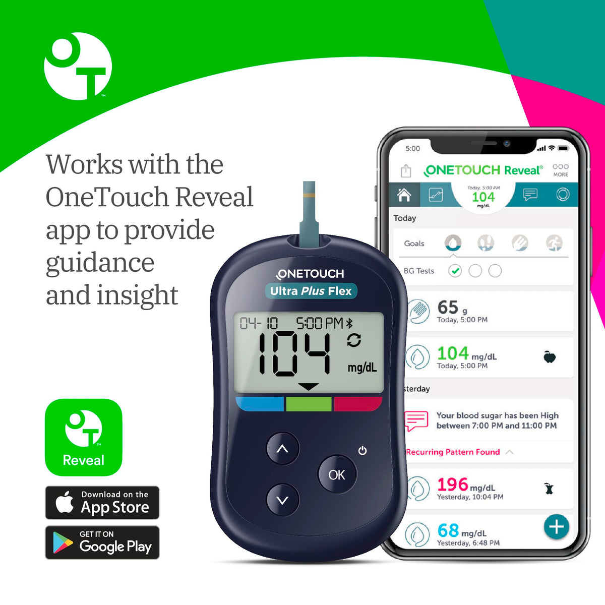 Blood Glucose Meter Kit with Lancing Device Y993680