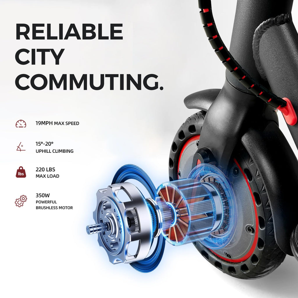 Electric Scooter, 350W/500W, 8.5" Tires, 21 Miles Range, Folding E-Scooter O654