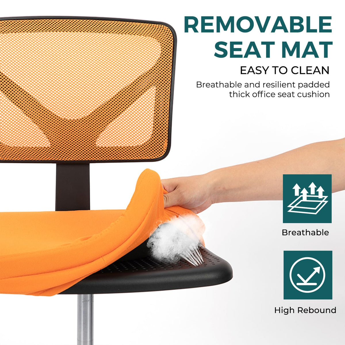 Armless Mesh Office Chairs I277