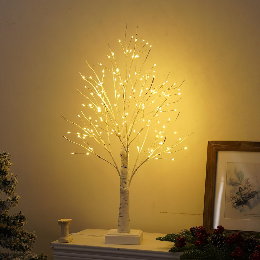 144 LED Birch Tree Lights with Remote Control E3882