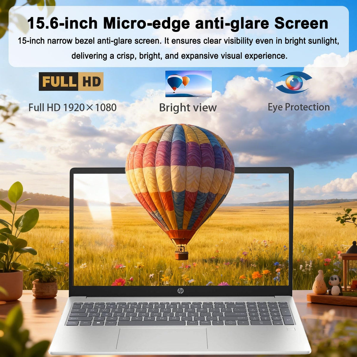 15.6" FHD Laptop with Fingerprint Reader, Intel Core i3, 8GB RAM, 256GB SSD U869817