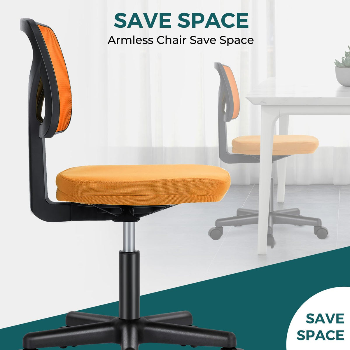 Armless Mesh Office Chairs I277