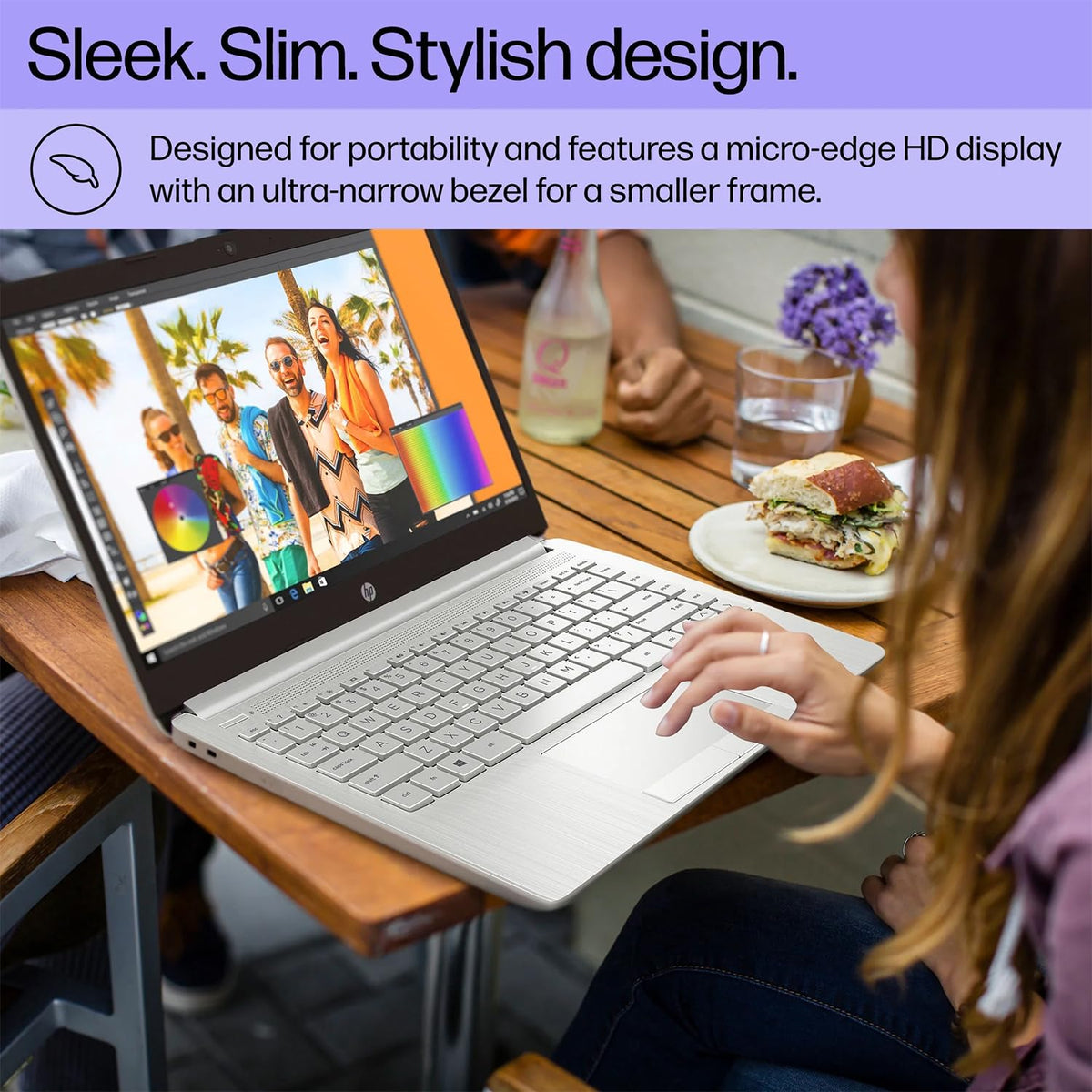 Silver 14" HD Display Intel Quad-Core Laptop Q34731