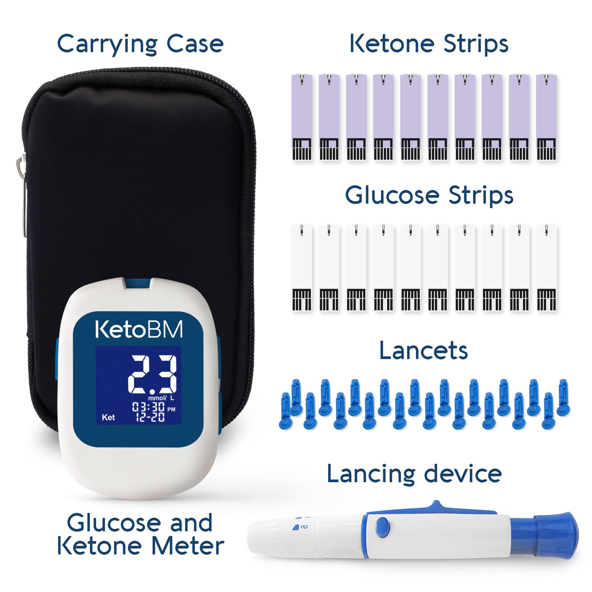 Blood Glucose & Ketone Monitoring System Starter Kit B2418
