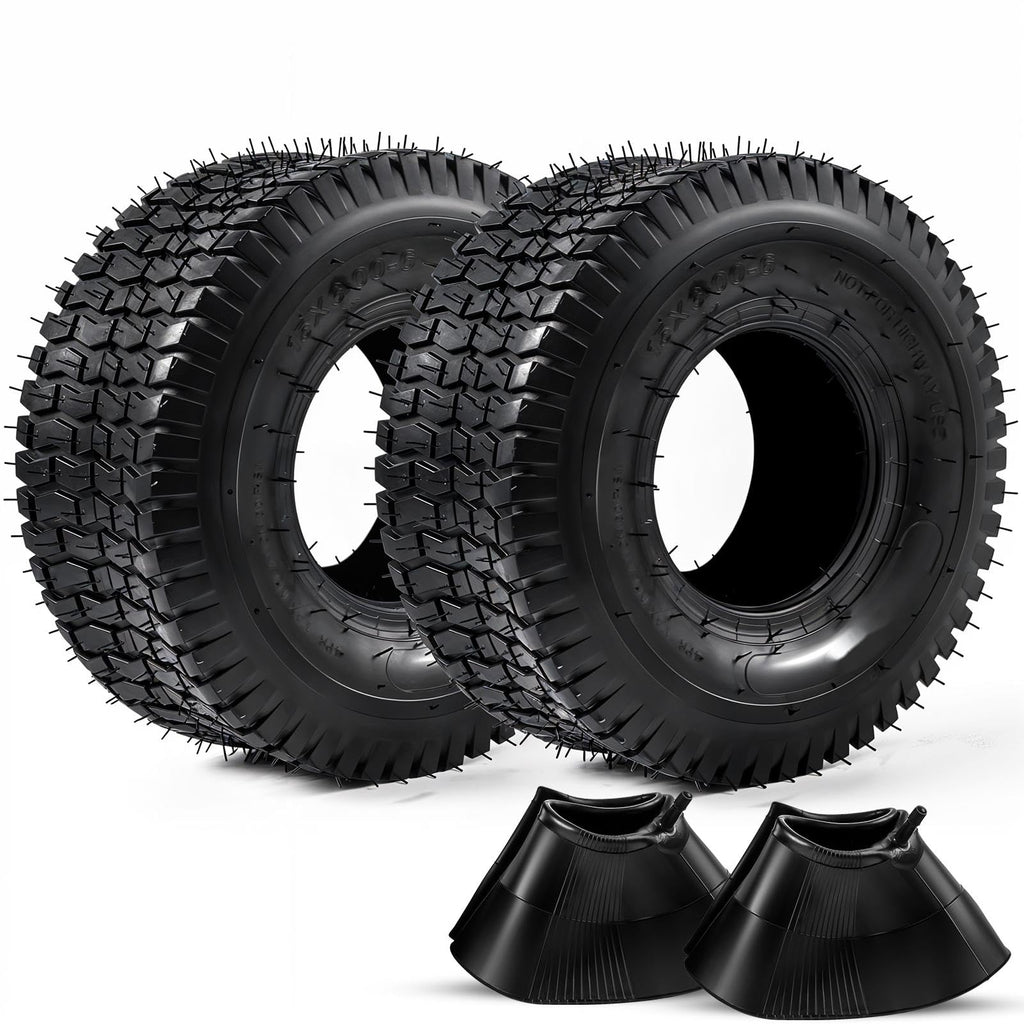15x6.00-6 Lawn Mower Tire and Inner Tube 2PCS U527552