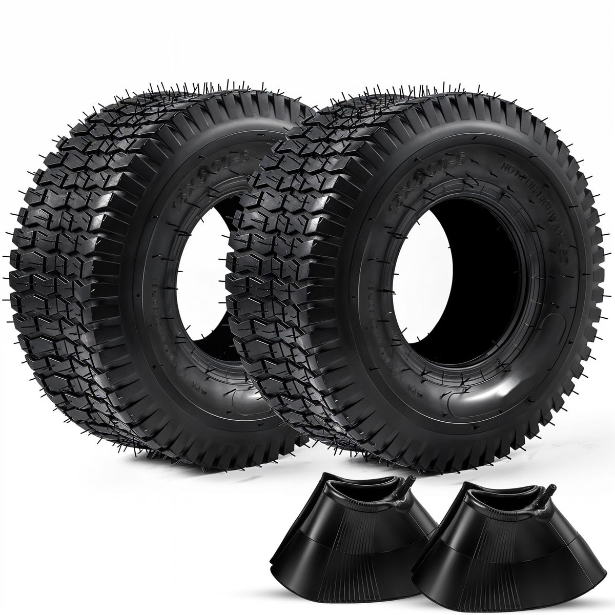 15x6.00-6 Lawn Mower Tire and Inner Tube 2PCS U527552