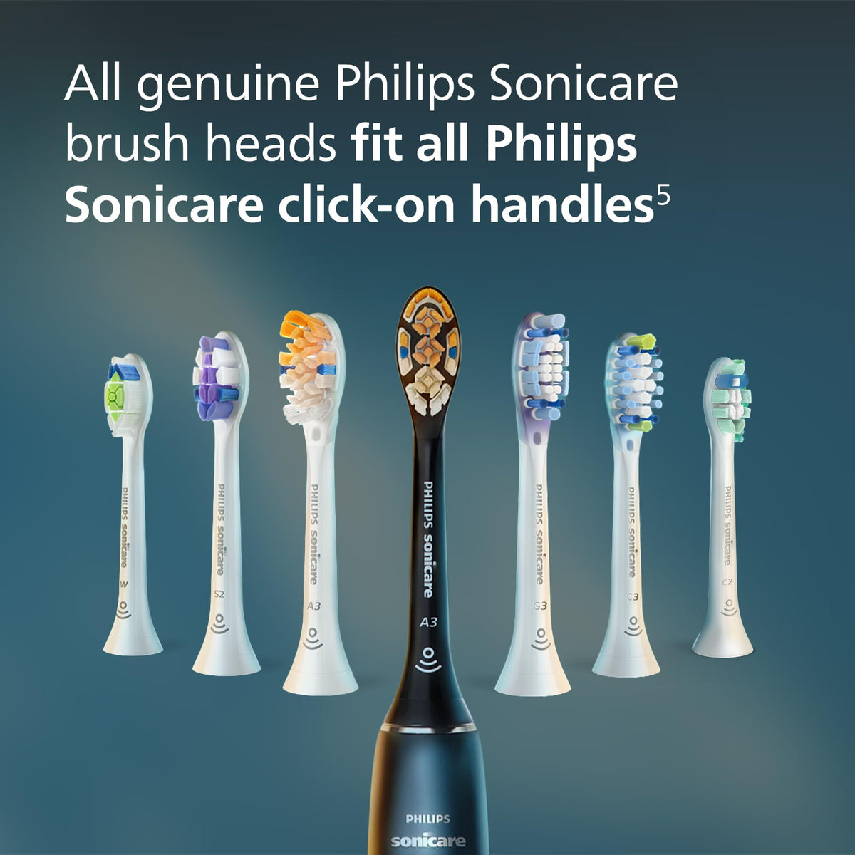 Black 2 Pack Replacement Electric Toothbrush Heads K287323