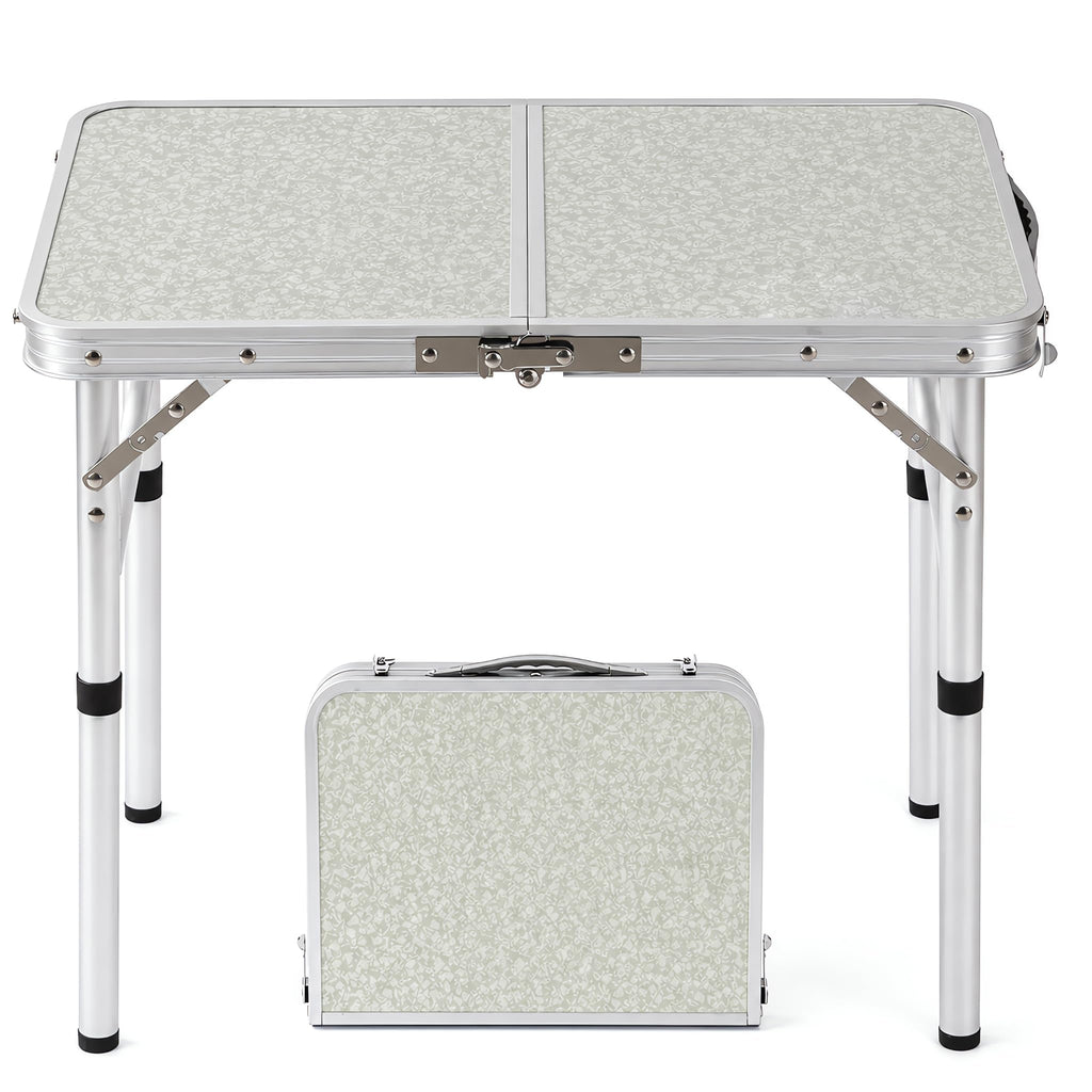 Adjustable Height Small Folding Camp Table K796