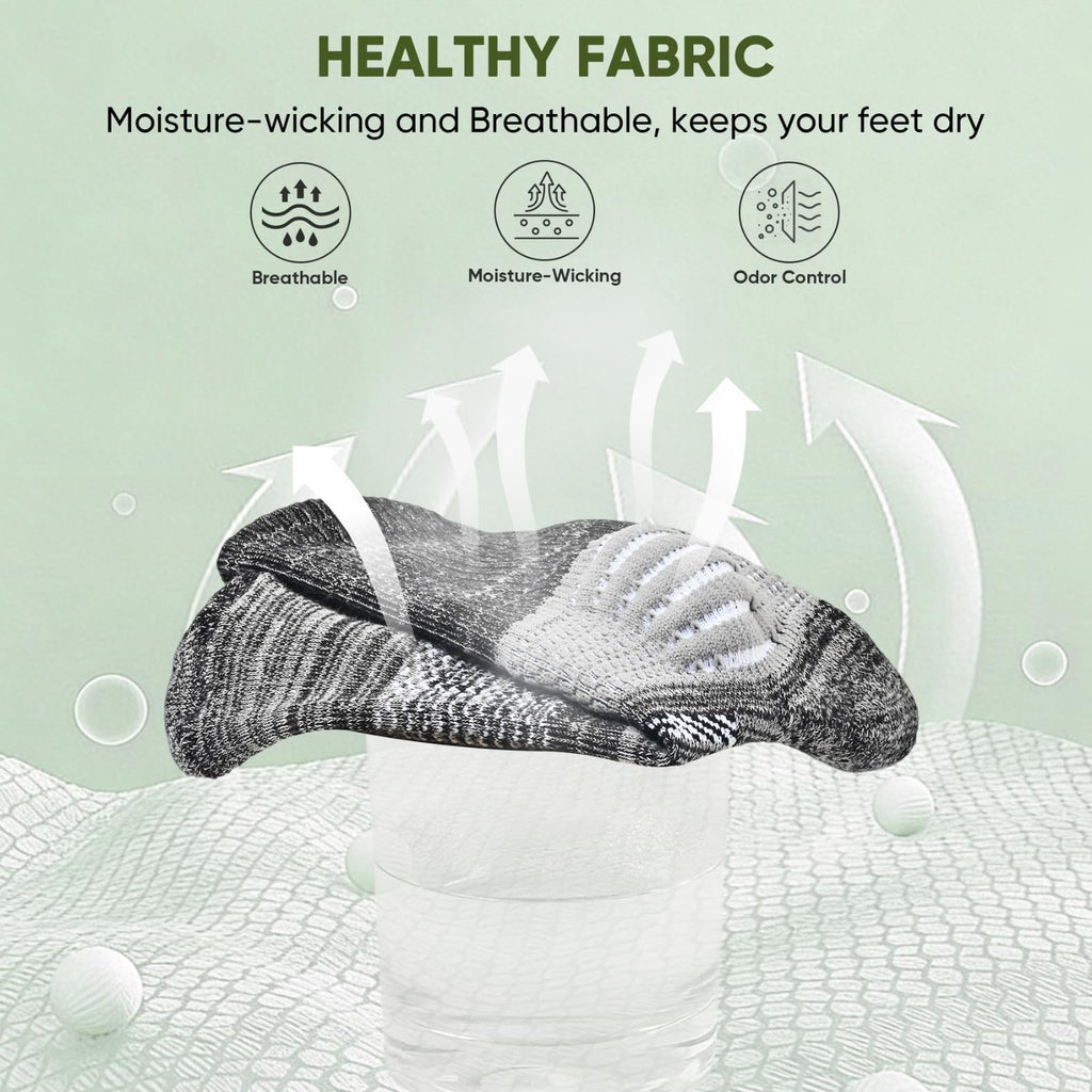 Compression Ankle Support Crew Socks 3 Pairs I456