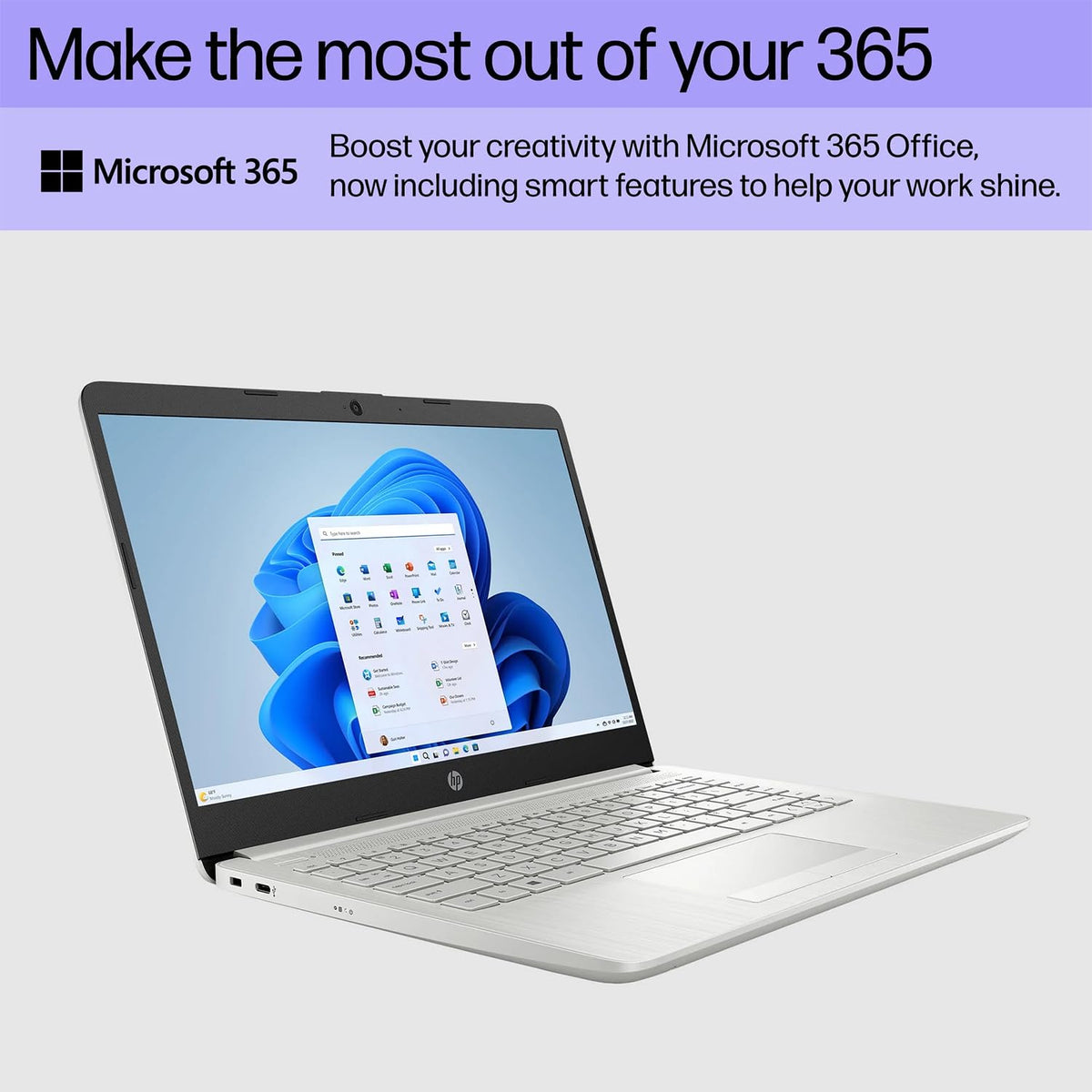 Silver 14" HD Display Intel Quad-Core Laptop Q34731