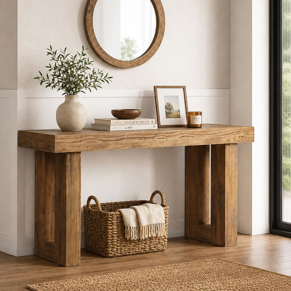 Solid Wood Console Table A276309