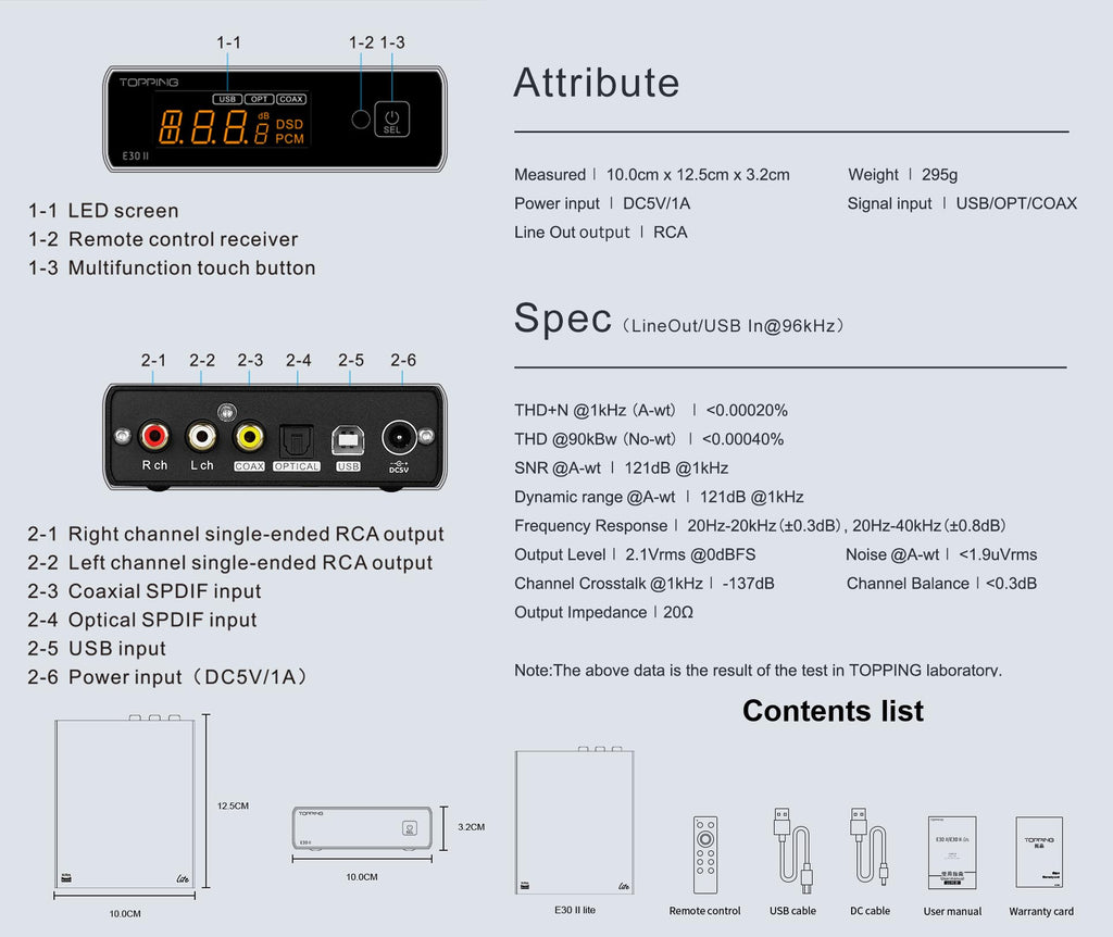 Black Hi-Res DAC Preamp I6078