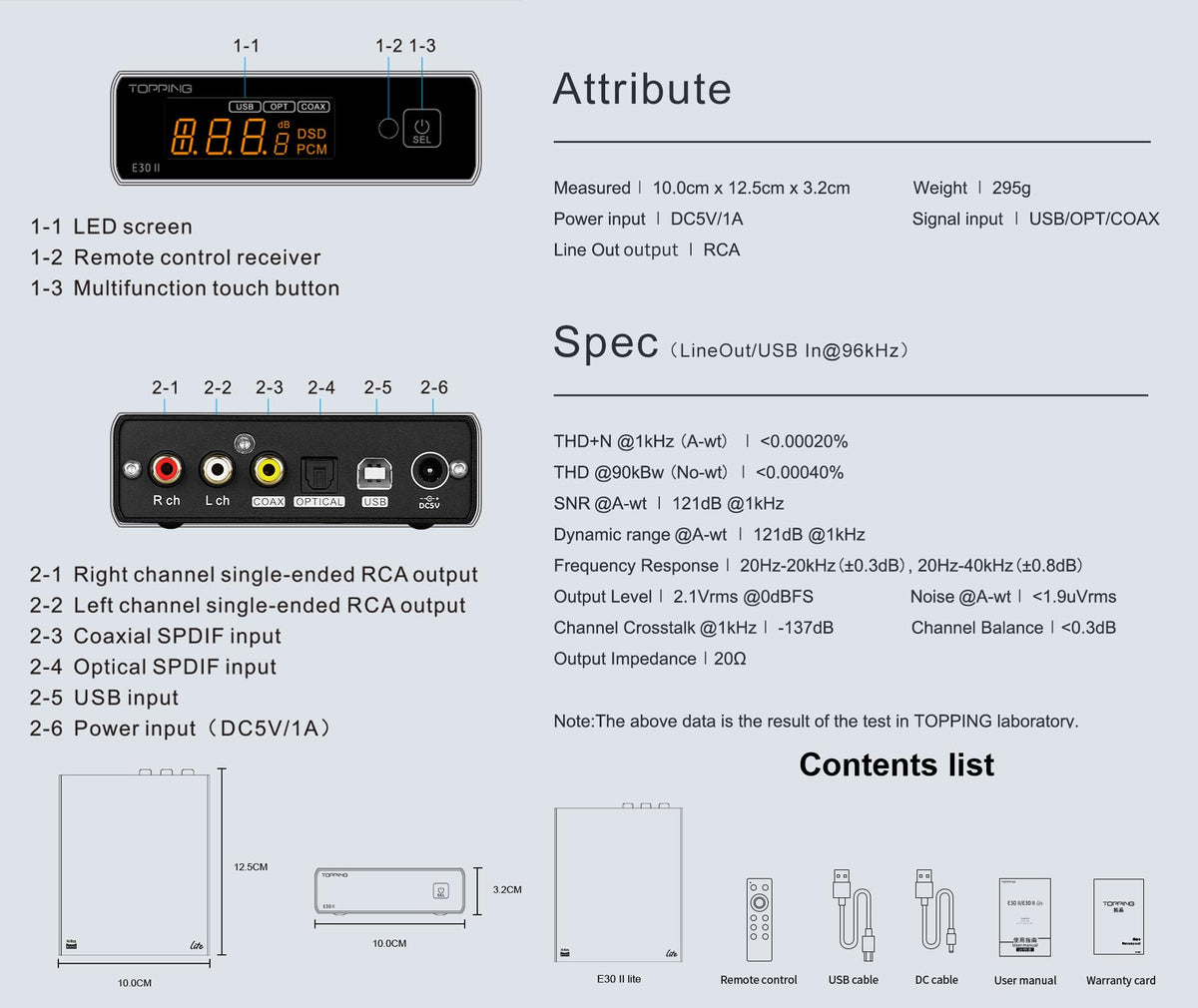 Black Hi-Res DAC Preamp I6078