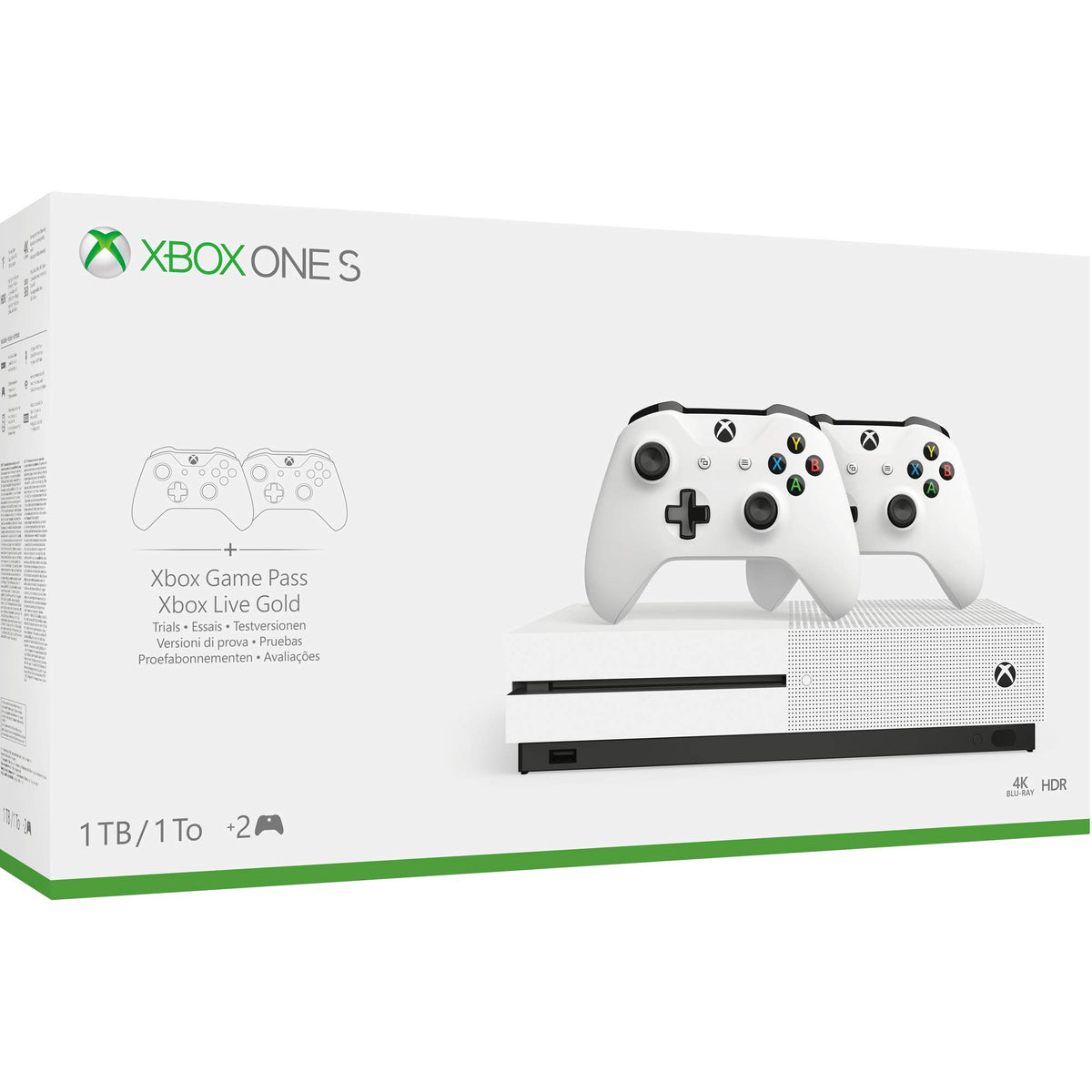 White 1TB Xbox One S Console S119