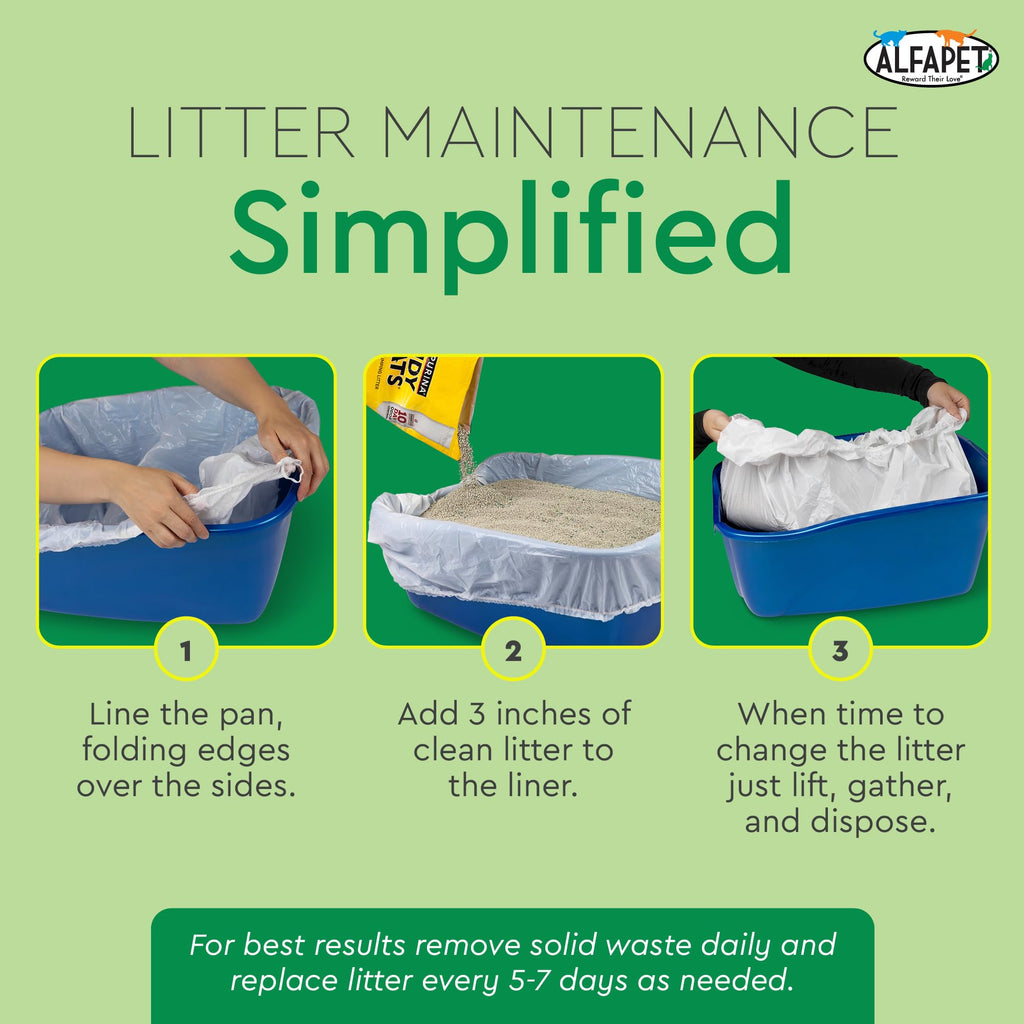 Heavy Duty 52 Pack Litter Box Liners M3358