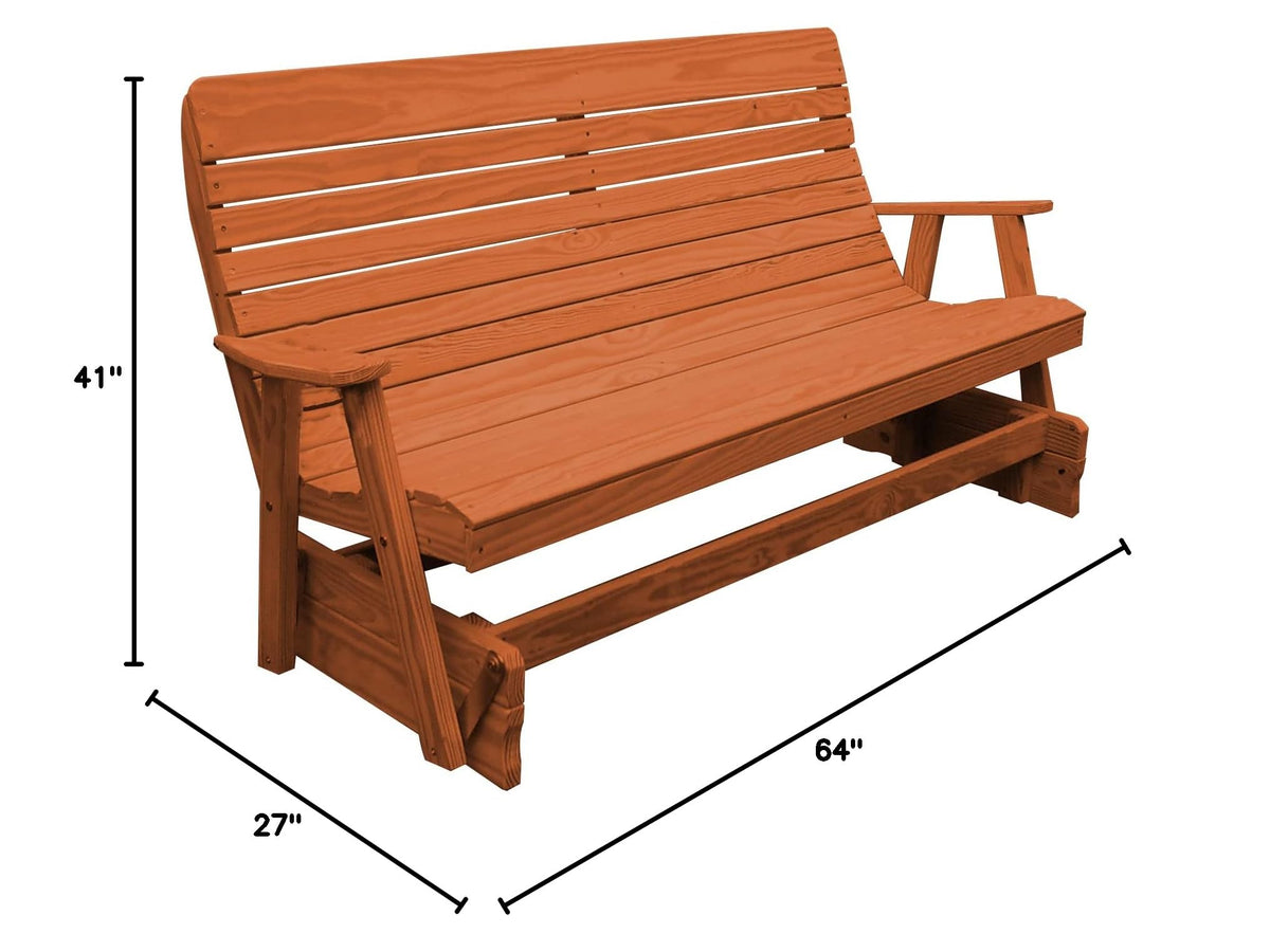 Pressure Treated Pine Highback Glider T7310