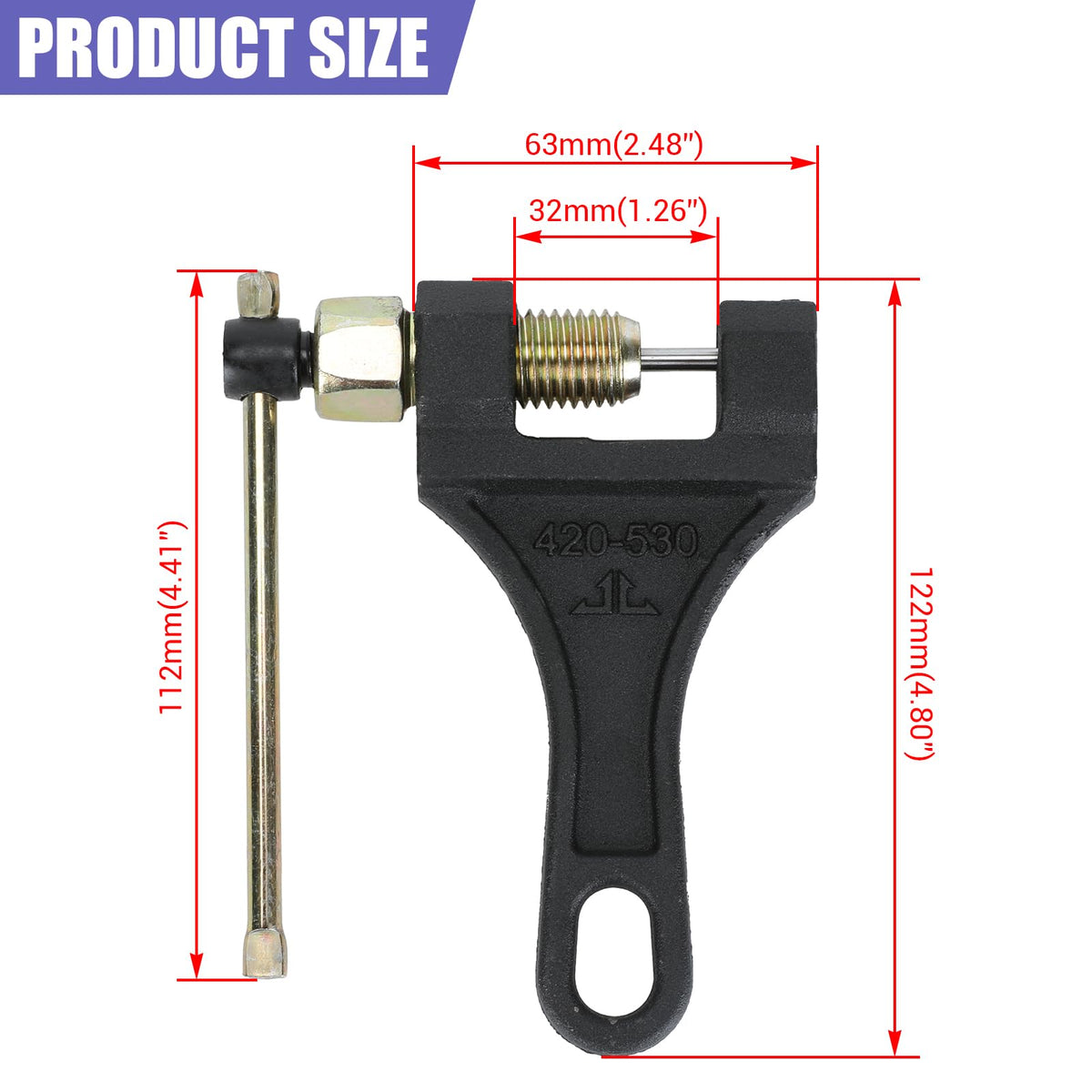 Motorcycle Chain Breaker Tool Y6879