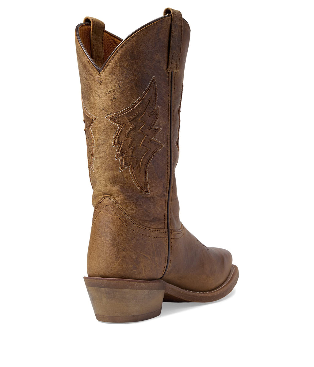 Brown Mid Calf Pull On Boots I85064