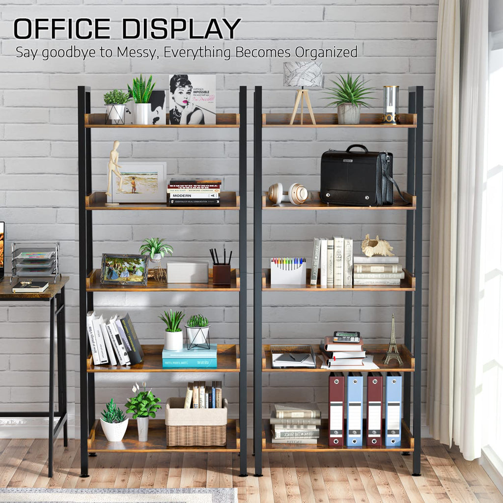5-Tier 67 Inch Tall Ladder Shelf T556638