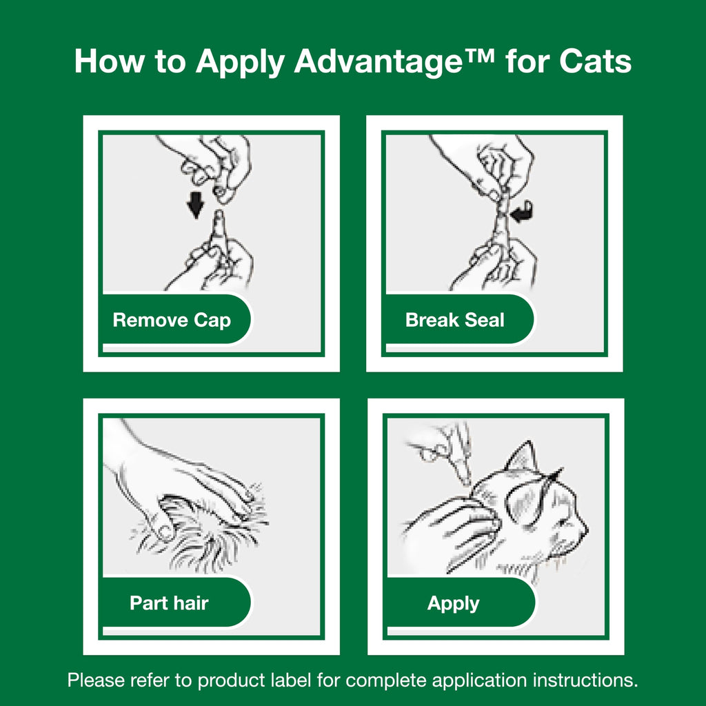 Topical Cat Flea Treatment and Prevention for Small Cats 2-9 lbs E860943