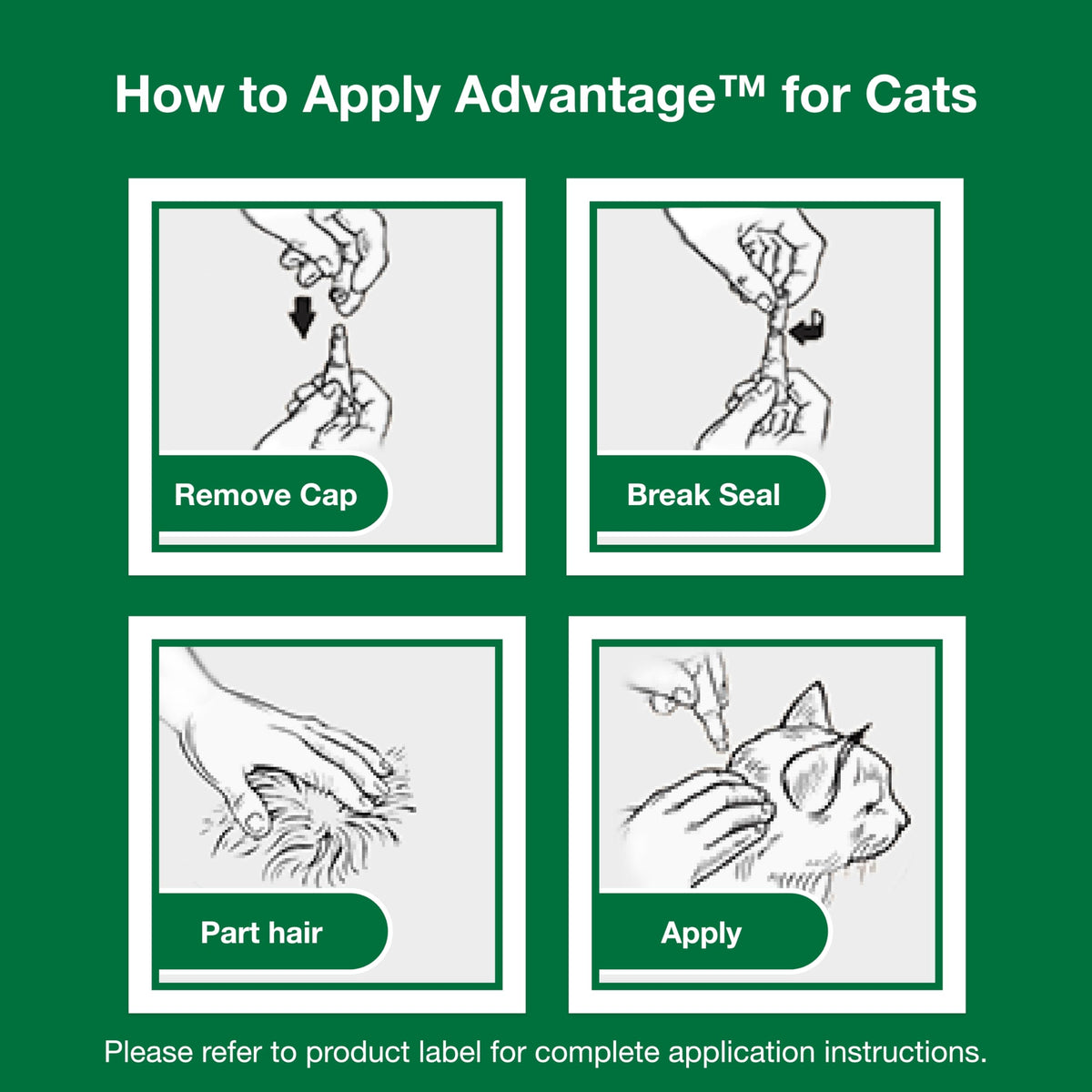 Topical Cat Flea Treatment and Prevention for Small Cats 2-9 lbs E860943