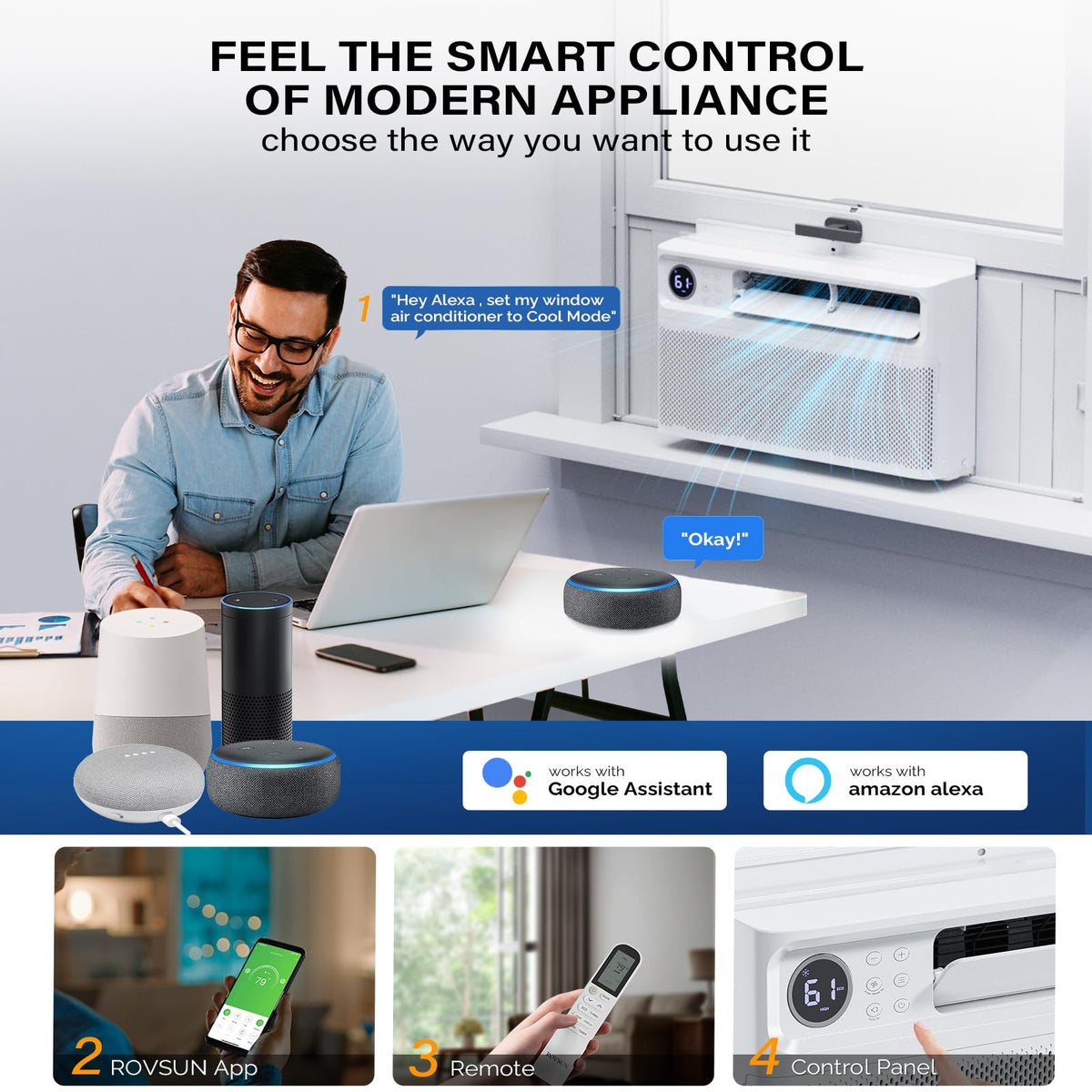 12000 BTU Inverter Window Air Conditioner with WIFI G90081
