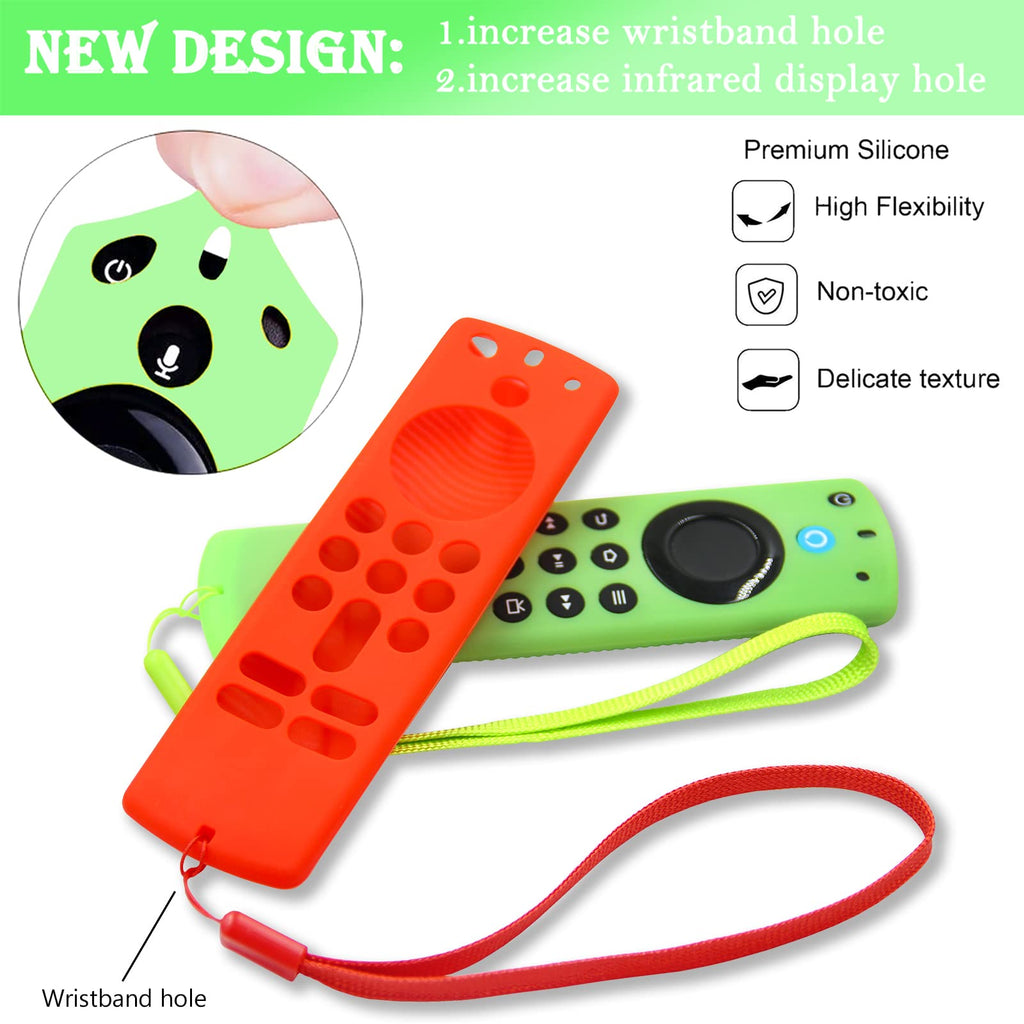 Silicone Remote Covers 3pcs Glow Green Blue Red A206270