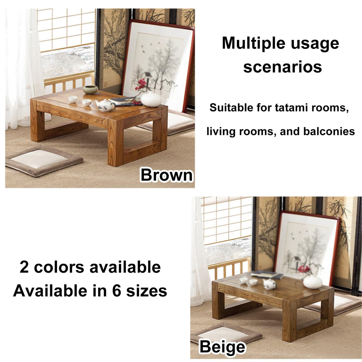 Square Wood Coffee Table B68403