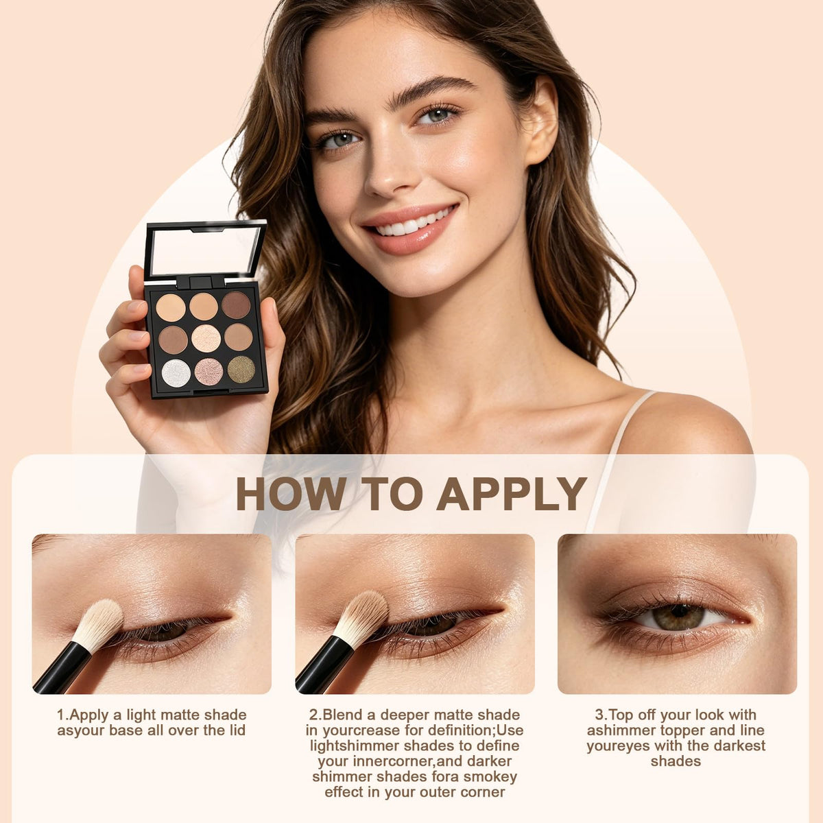 Neutral Eyeshadow Palette 9 Colors X451