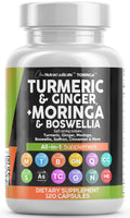 Turmeric Moringa Ginger Boswellia Saffron Supplement B25802