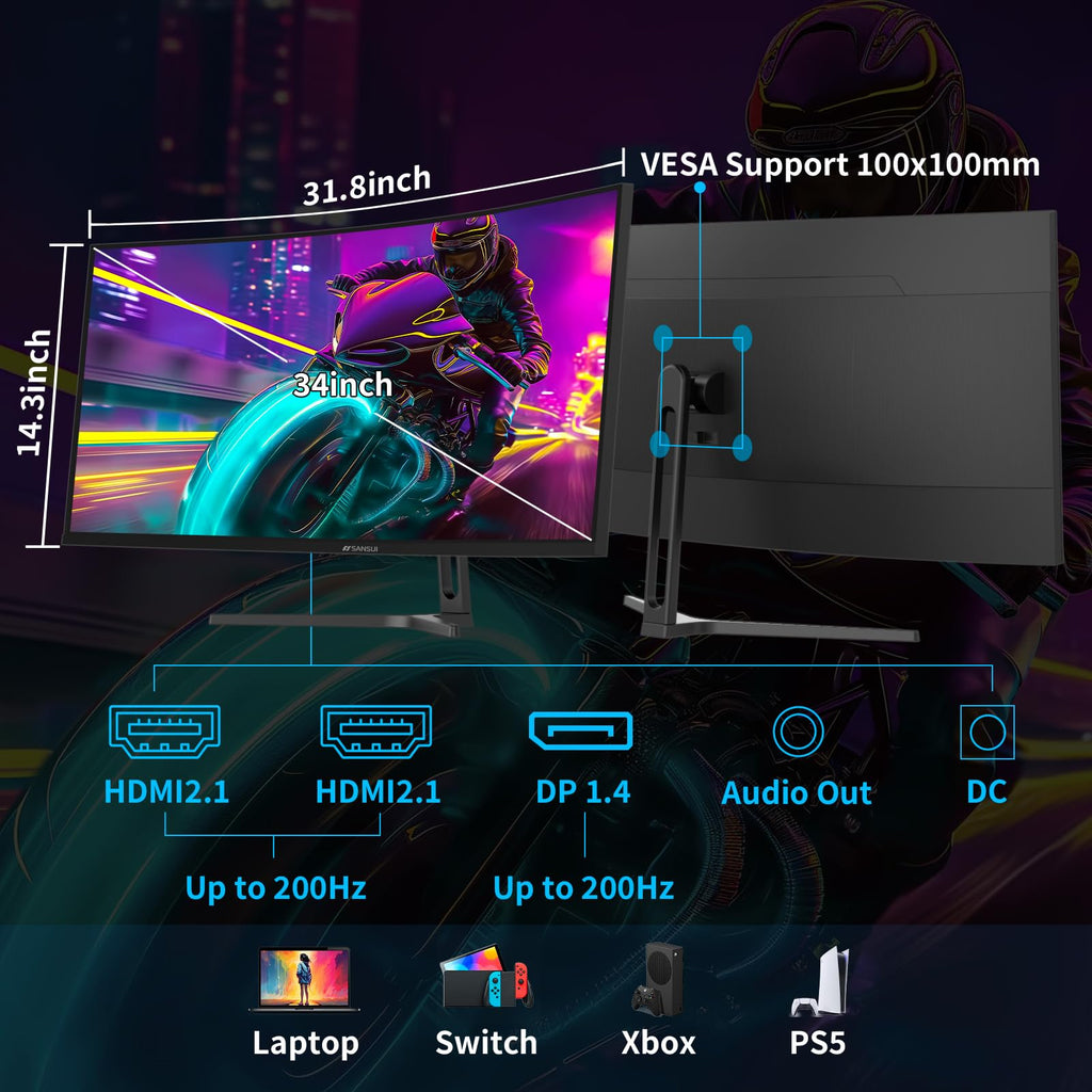 34-Inch Curved Ultrawide Gaming Monitor B924728