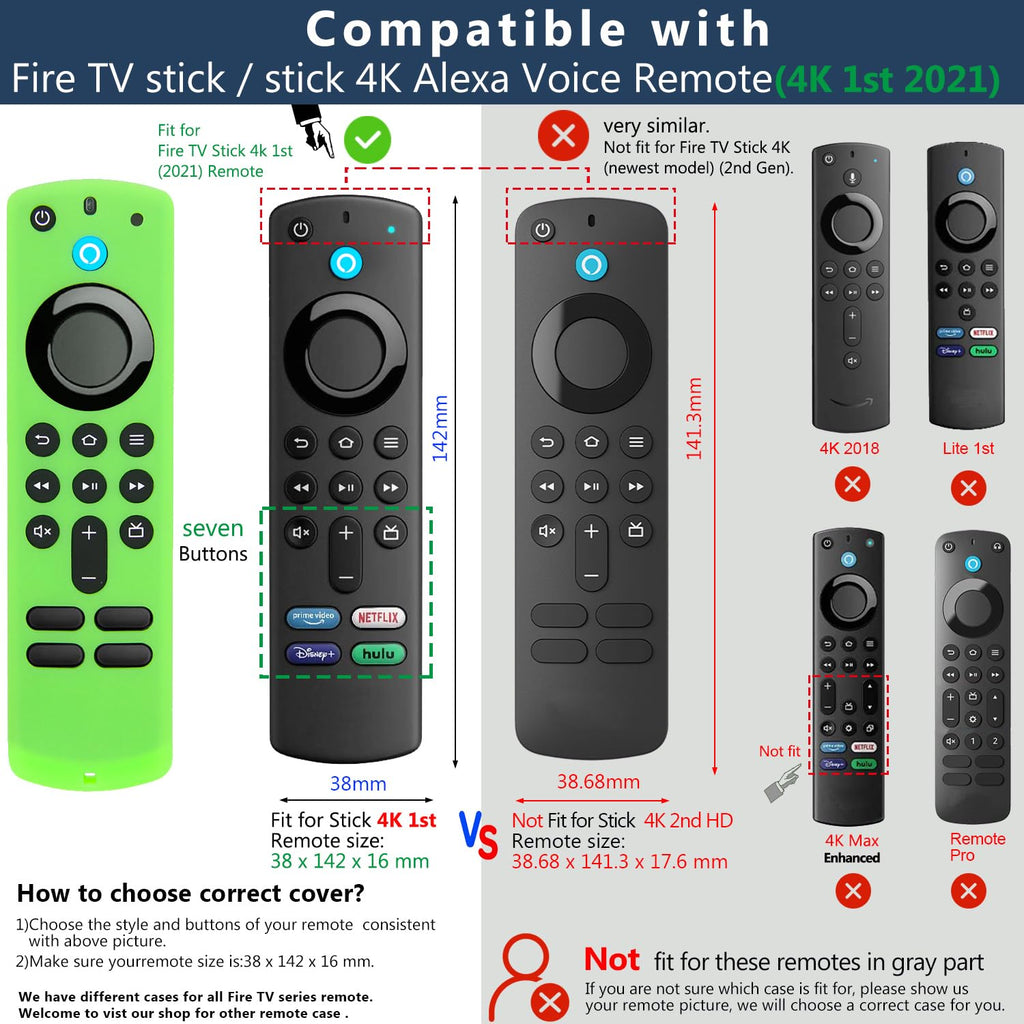 Silicone Remote Covers 3pcs Glow Green Blue Red A206270