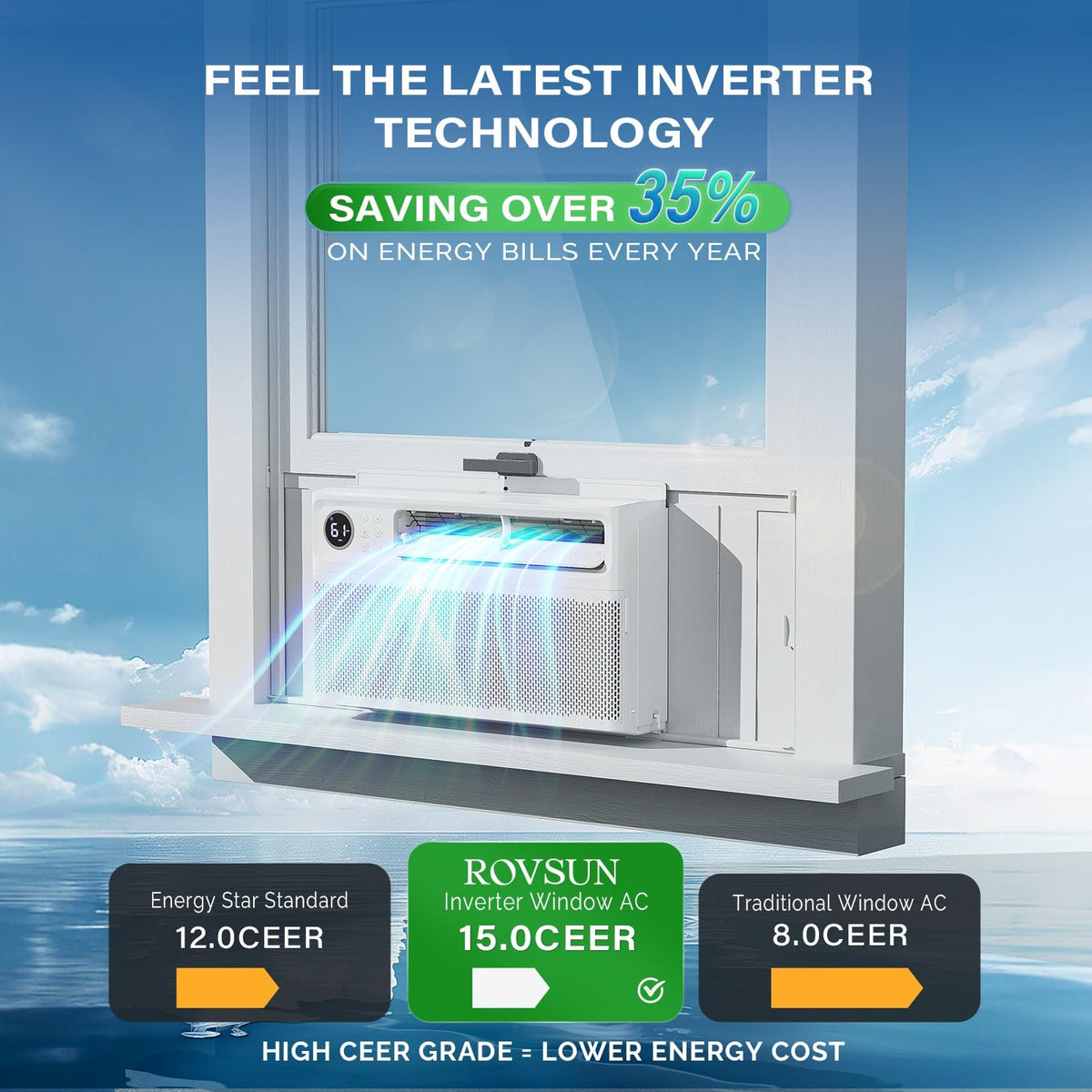 12000 BTU Inverter Window Air Conditioner with WIFI G90081