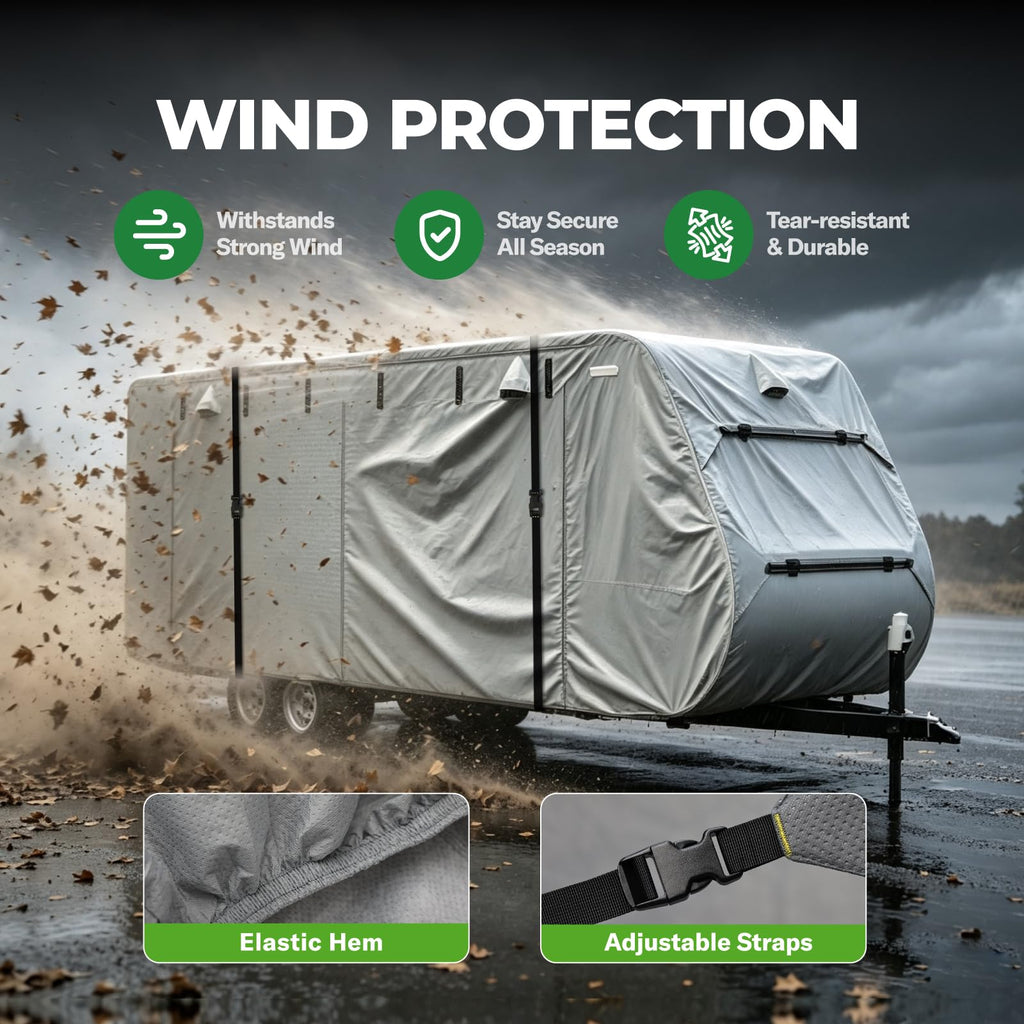 Grey 27'-30' RV Travel Trailer Cover P386