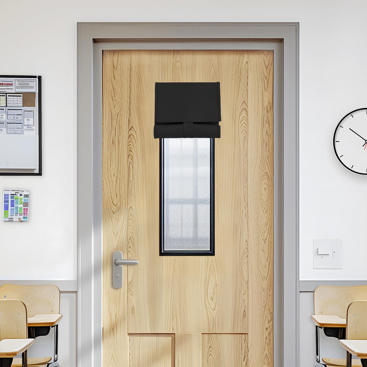 Black Classroom Door Window Cover K29760