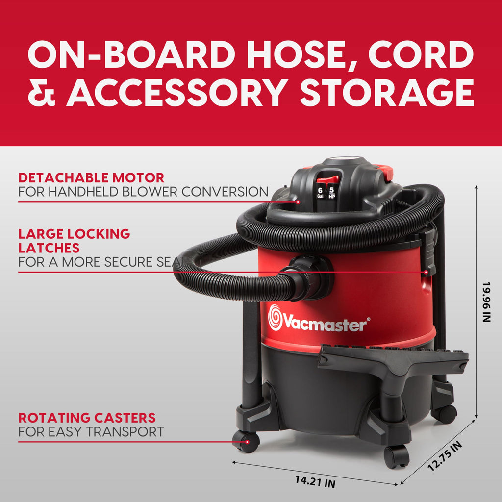 6 Gal Wet/Dry Vac with Detachable Blower R462