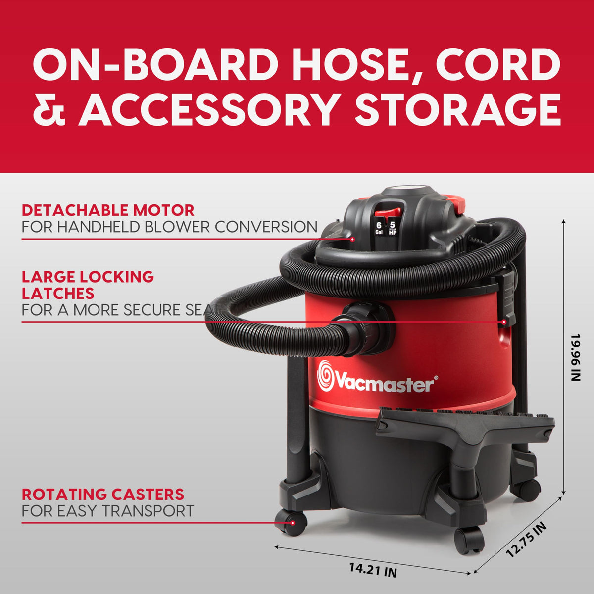 6 Gal Wet/Dry Vac with Detachable Blower R462