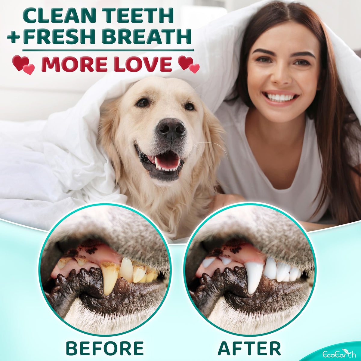 Teeth Cleaning Wipes for Dogs and Cats, 50 pc P447