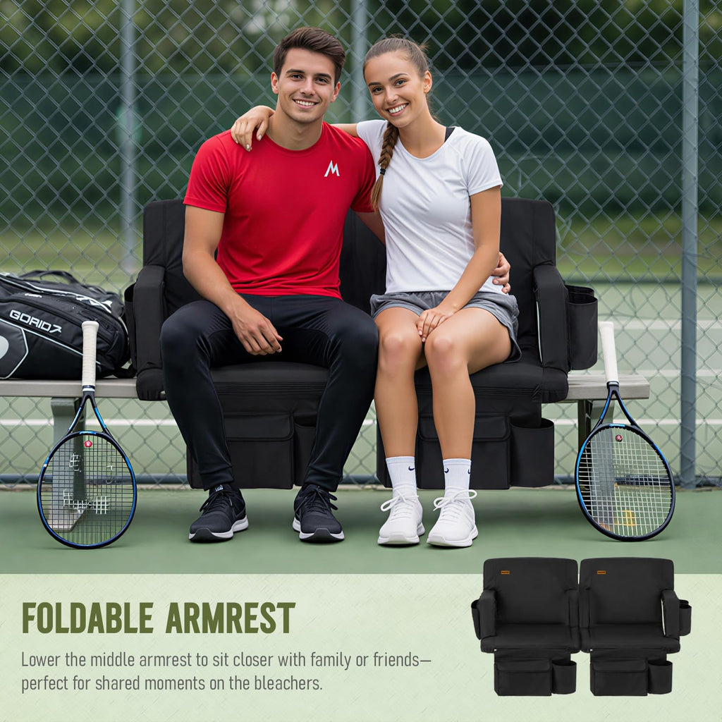 Stadium Seat with Back Support and Armrests Q223
