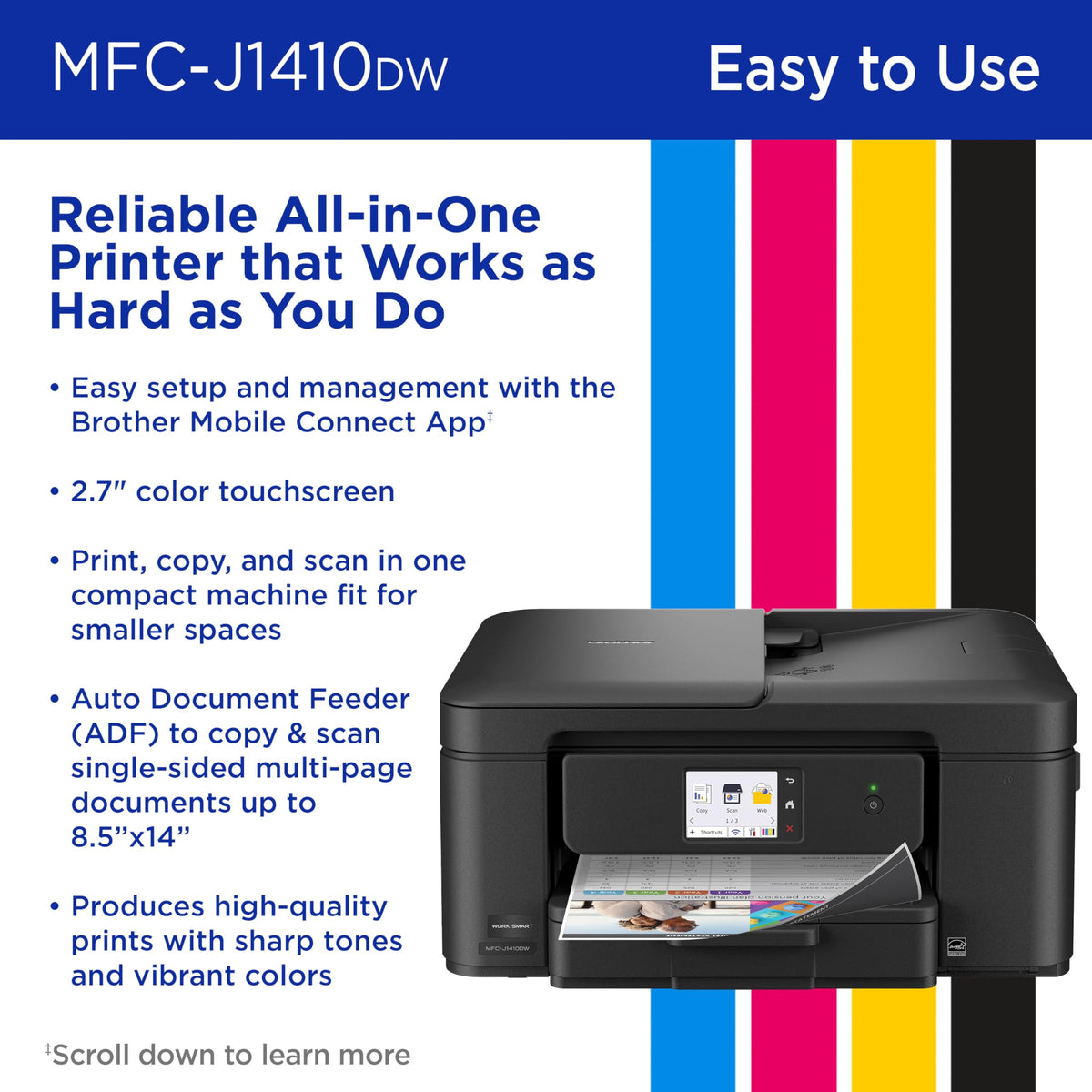 Wireless Color Inkjet All-in-One Printer with Touchscreen and Automatic Duplex Printing T440