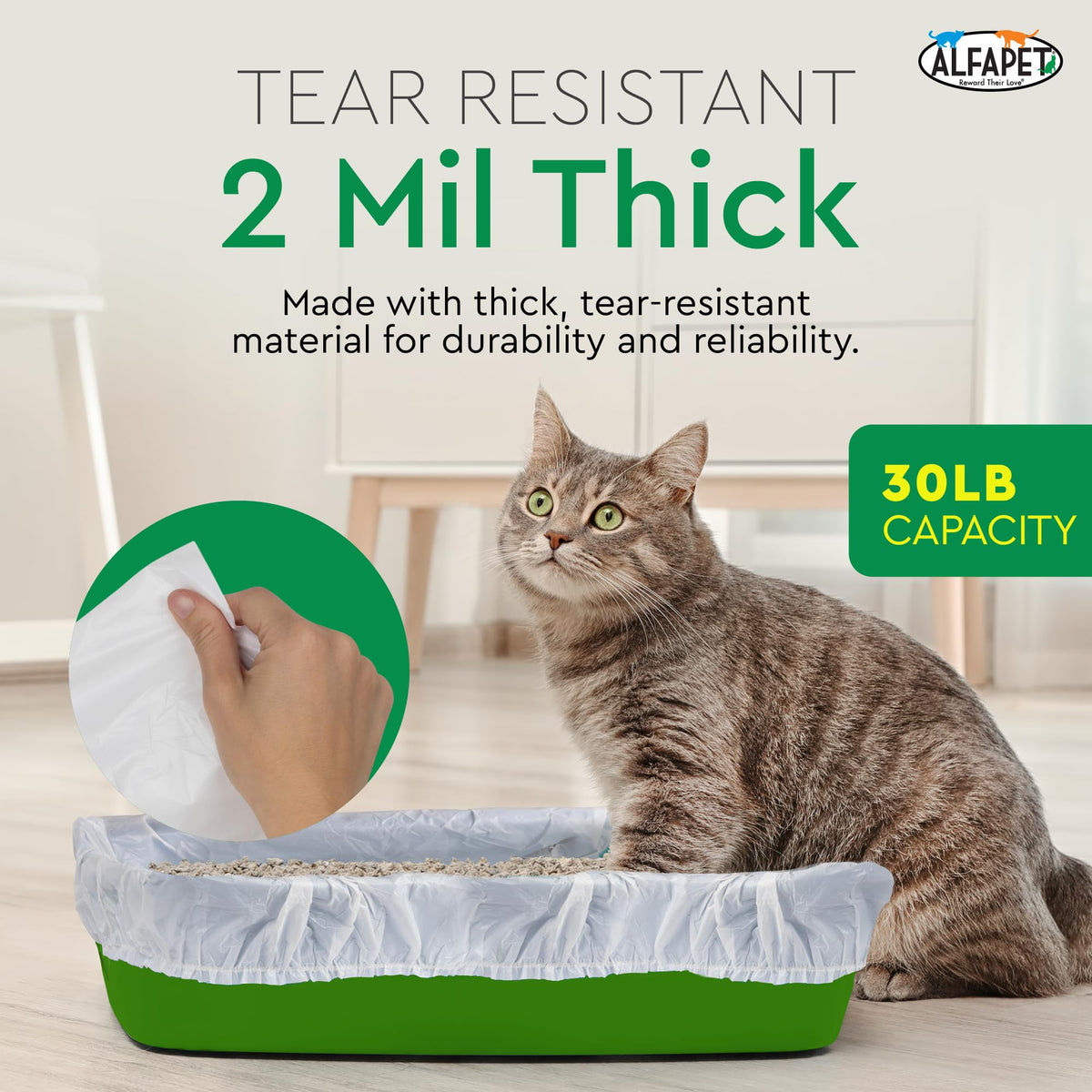 Heavy Duty 52 Pack Litter Box Liners M3358