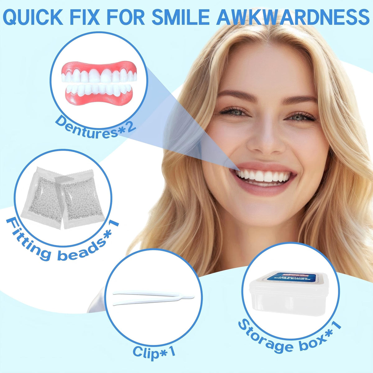 Moldable False Teeth Kit with Upper & Lower Set H27030