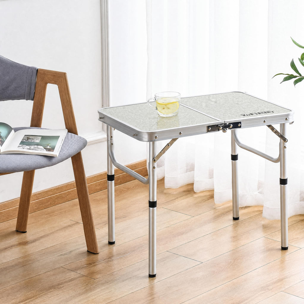 Adjustable Height Small Folding Camp Table K796