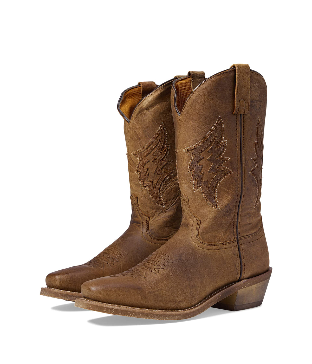 Brown Mid Calf Pull On Boots I85064