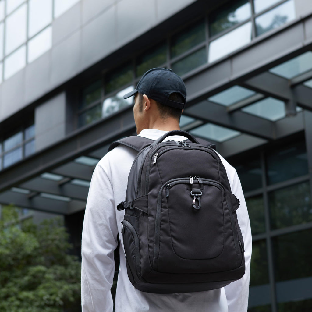 Black Water Resistant Laptop Backpack T96296