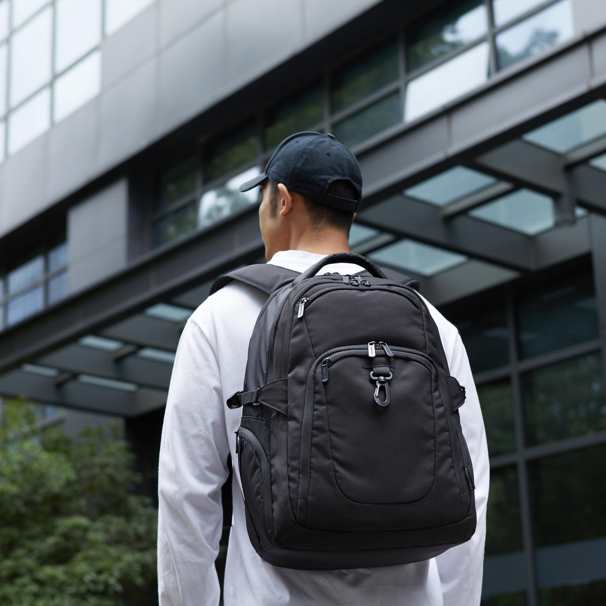 Black Water Resistant Laptop Backpack T96296