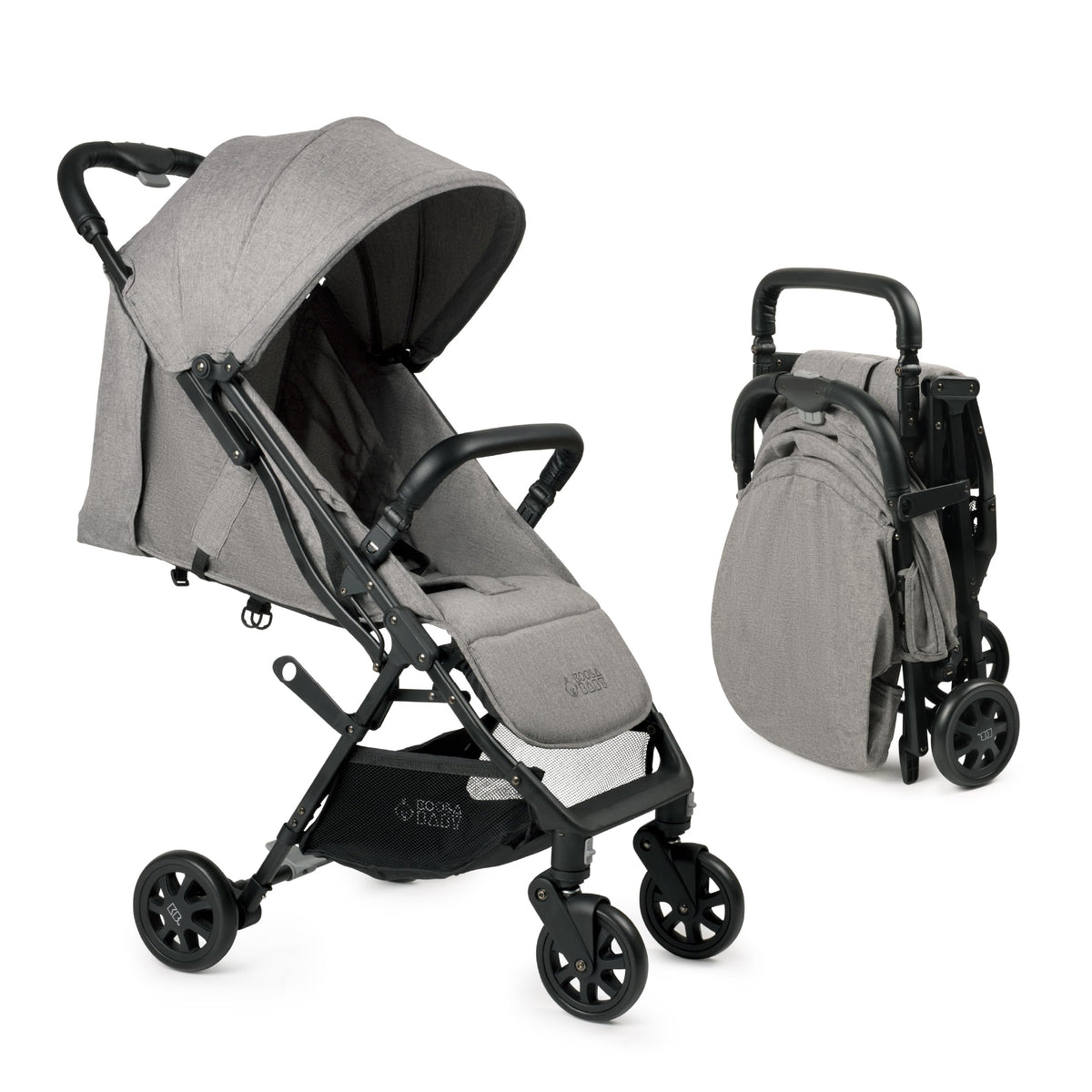 Lightweight Compact Travel Stroller with Canopy, Storage Basket & Recline X1717