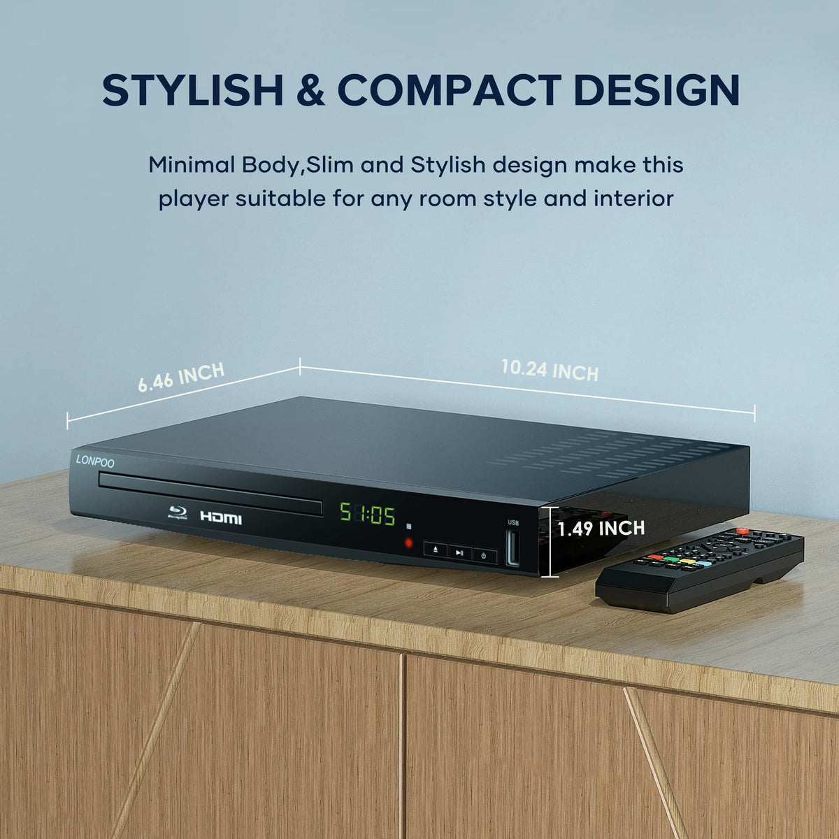 Full HD DVD Player HDMI with Dolby Digital TrueHD/DTS G368