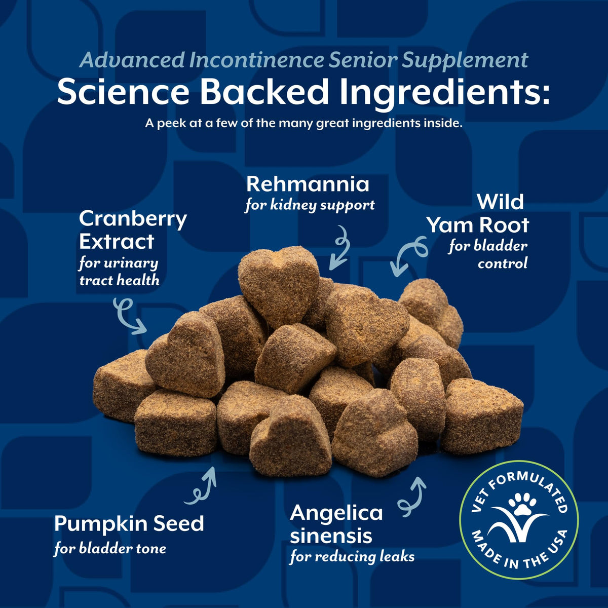 Senior Incontinence Dog Supplement 120 Ct F9195